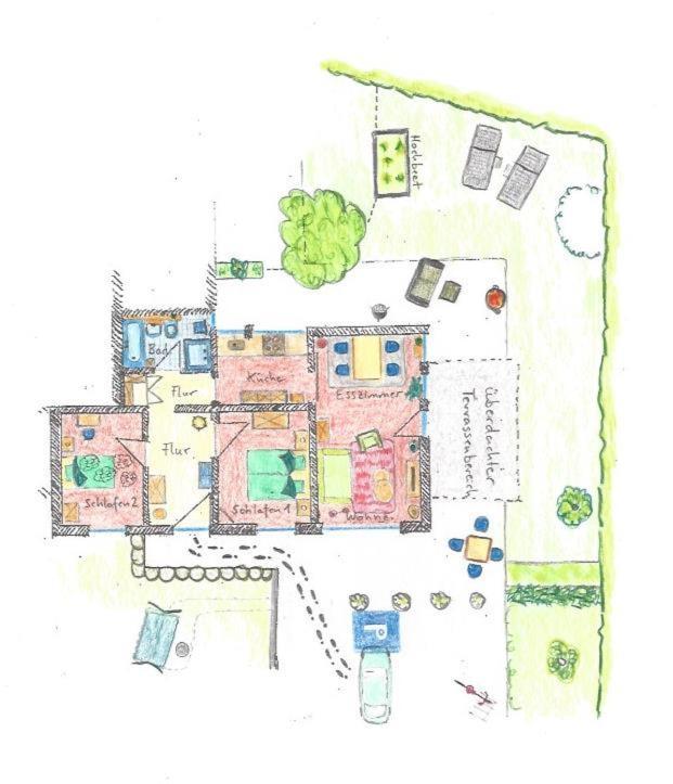Ferienwohnung "Zum Paladin" Berg  Exteriör bild